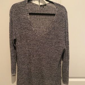 Babaton Gray V-Neck Sweater